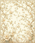 Elegant Floral Vine Pattern Rug