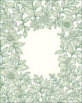 Elegant Botanical Garden Floral Design Rug
