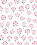 Pink Floral Pattern Design Rug
