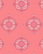 Intricate Mandala Floral Pink Pattern Rug