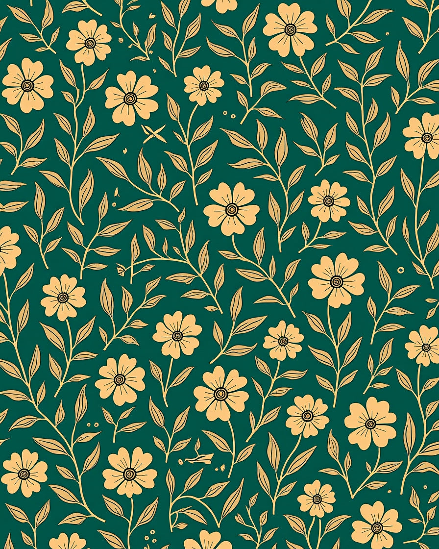 Enchanting Meadow Floral Pattern Rug