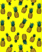 Yellow Pineapple Pattern Design Rug