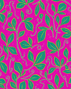 Bold Floral Vine Pattern Rug