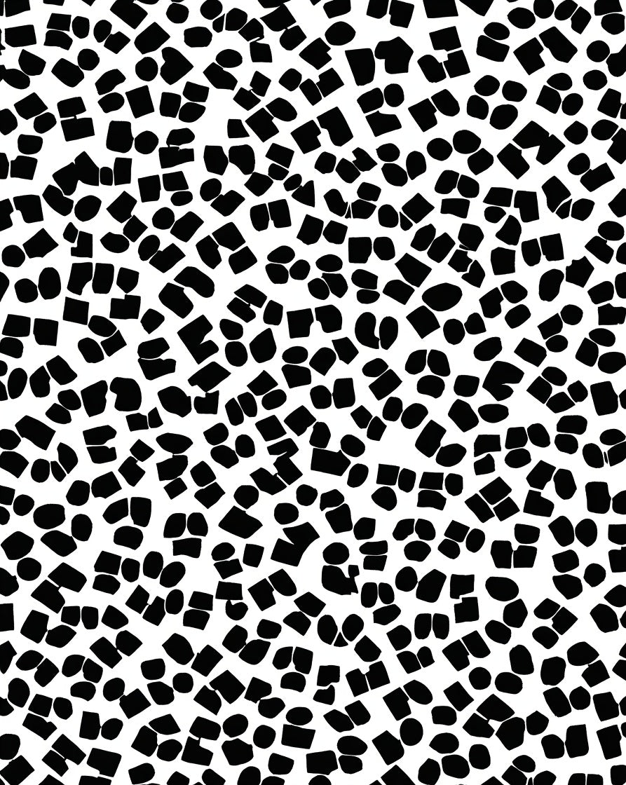 Abstract Irregular Shape Pattern Rug