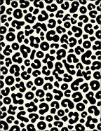 Bold Black Leopard Print Design Rug