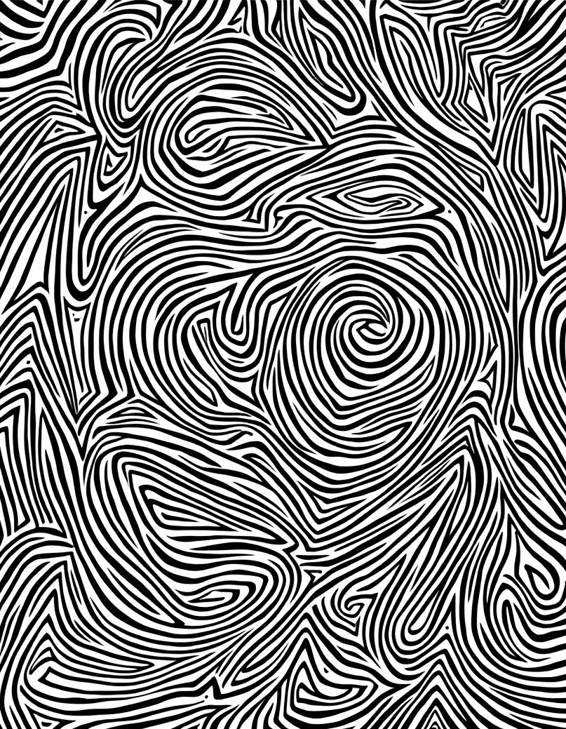 Abstract Black White Graphic Lines Rug