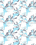 Abstract Blue Sky Swirls Pattern Rug