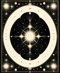 Celestial Starburst Geometric Pattern Rug