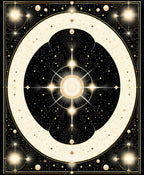 Celestial Starburst Geometric Pattern Rug