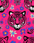 Bright Tiger Floral Pattern Design Rug