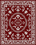 Classic Floral Mandala Pattern Rug