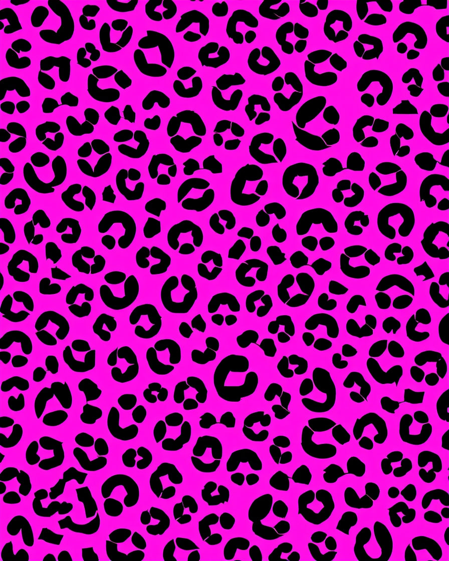 Bold Pink Leopard Spots Pattern Rug