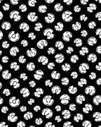 Abstract White Circles Seamless Pattern Rug