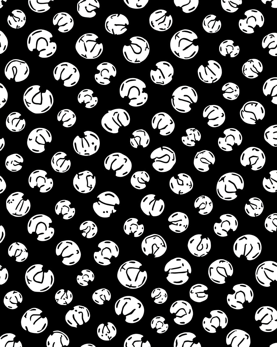 Abstract White Circles Seamless Pattern Rug