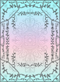 Art Nouveau Vine Mandala Pattern Rug