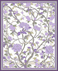 Botanical Vine Lavender Floral Rug