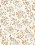 Chinoiserie Floral Swirls Beige Rug