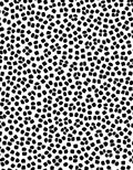 Abstract Black White Dots Design Rug