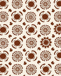 Retro Earthy Floral Pattern Rug
