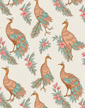 Peacock Floral Pattern Design Rug
