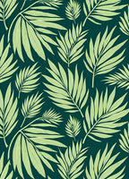 Tropical Leaf Pattern Design Rug