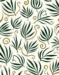 Tropical Leaf Vine Pattern Rug