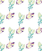 Abstract Botanical Branch Pattern Rug