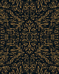 Elegant Orange Floral Symmetry Design Rug