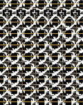 Black Gold Geometric Abstract Pattern Rug