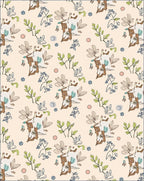 Whimsical Abstract Floral Sketch Design Rug