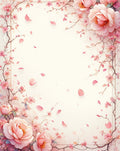 Soft Pink Blossom Branch Floral Rug