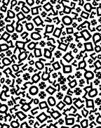 Abstract Black White Playful Shapes Rug