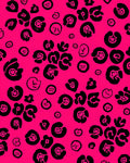 Bold Pink Leopard Print Pattern Rug