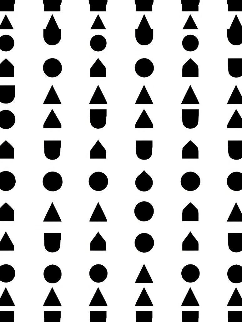 Abstract Geometric Shapes Pattern Design Rug