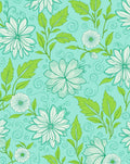 Hand Drawn Floral Swirl Pattern Rug