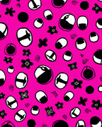 Abstract Floral And Eye Pattern Rug