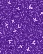 Whimsical Birds with Botanical Vines Pattern Rug