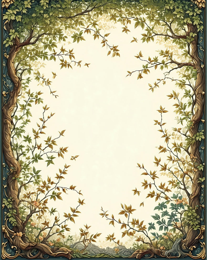 Enchanted Forest Tree Branches Design Rug