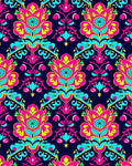 Bold Floral Damask Pattern Design Rug