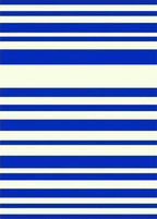 Modern Blue White Striped Pattern Rug