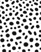 Abstract Spiky Star Pattern Rug