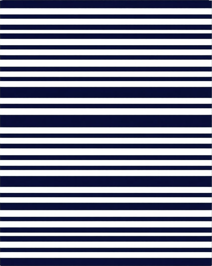 Classic Horizontal Stripe Pattern Rug