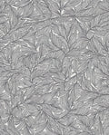 Artistic Black White Leaf Pattern Rug