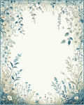 Delicate Floral Vine Pattern Rug