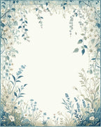 Delicate Floral Vine Pattern Rug