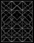 Monochromatic Geometric Symmetry Pattern Rug