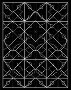 Monochromatic Geometric Symmetry Pattern Rug