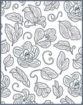 Delicate Orchid Floral Pattern Design Rug