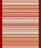 Warm Tones Striped Pattern Runner Rug