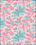 Pastel Floral Swirls Pattern Rug
